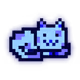MoonCat #2649: pale blue dot