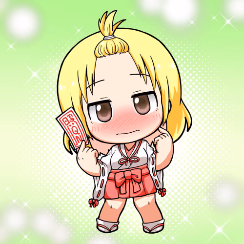 Tere QN! blond miko mini3 #8216