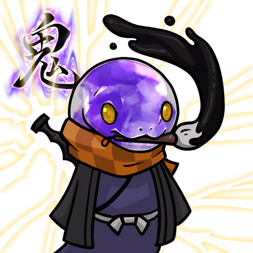 Orochi-Calligraphy-Amethyst #09455