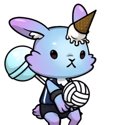 Luna-Volleyball player-Cottoncandy blue #11687