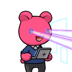 Leelee-Programmer-Pinkbear #07194