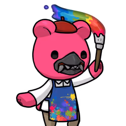 Leelee-Painter-Pinkbear #03491