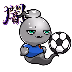 Mitama-Soccer player-Silver #10675
