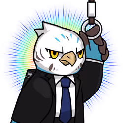 Narukami-Office worker-Blue budgie #03990