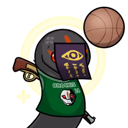 Orochi-Basketball player-Black #09827