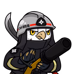 Narukami-Firefighter-Blue budgie #09540