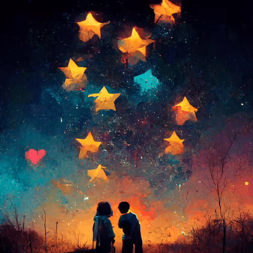 Kids in love sky