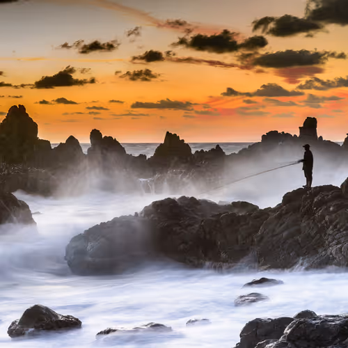 The Sunset Fisherman