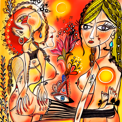 Cubism Sexy Women