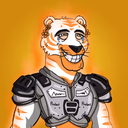 Athletic tiger #0328
