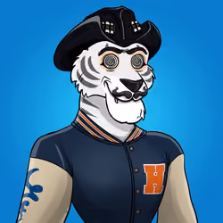 Athletic tiger #0483