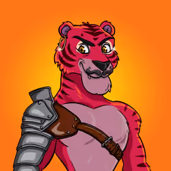 Athletic tiger #0045