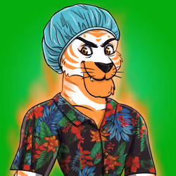 Athletic tiger #0060