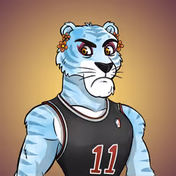 Athletic tiger #0016