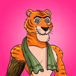 Athletic tiger #0026