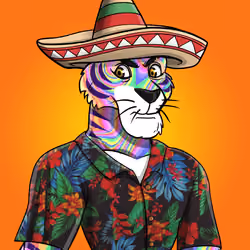 Athletic tiger #0544