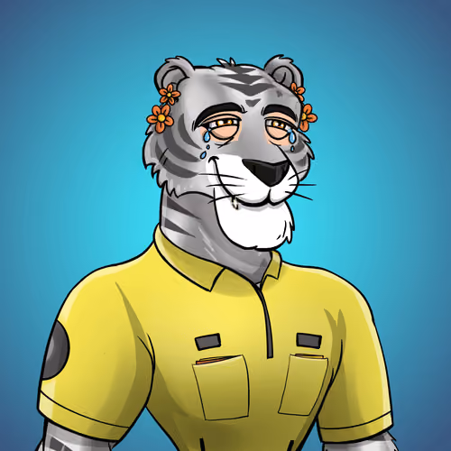 Athletic tiger #0898