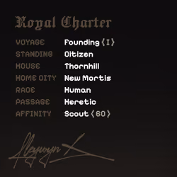 Charter #601