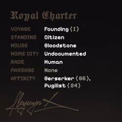 Charter #821