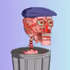 6916