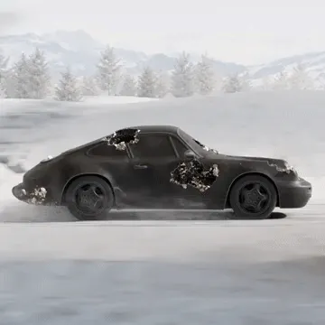 Eroding And Reforming Digital Sculptures Cars