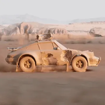 Eroding And Reforming Digital Sculptures Cars
