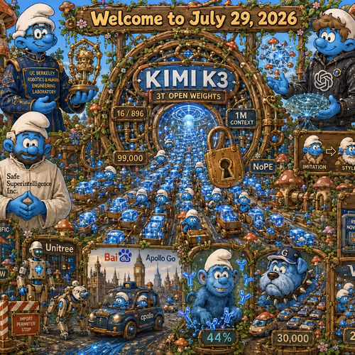 #198 - Smurfy Pentaptych – July 29, 2026