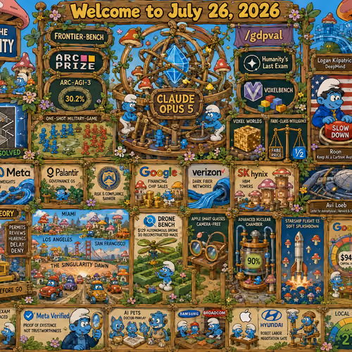 #191 - Smurfy Quadriptych – July 26, 2026