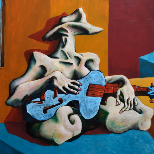 Young Girl & Old Guitar