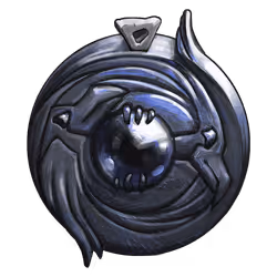 Otherworldly Black Amulet of the Whisperer of the Ghost Ravens