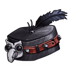 Otherworldly Black Hat of the Whisperer of the Ghost Ravens