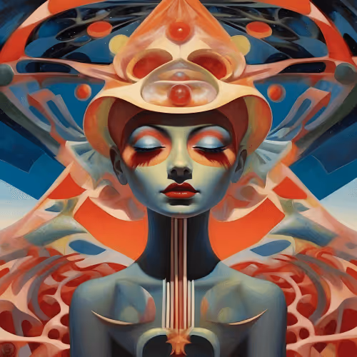 Serenity of the Cosmic Muse