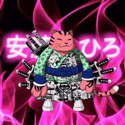 SamuraiCats by Hiro Ando #387
