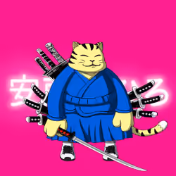 SamuraiCats by Hiro Ando #499