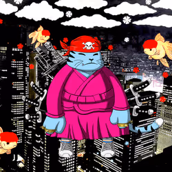 SamuraiCats by Hiro Ando #3104