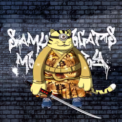 SamuraiCats by Hiro Ando #4025