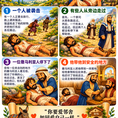 - 爱你的邻舍：好撒马利亚人的故事