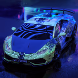 Lamborghini Neon Room