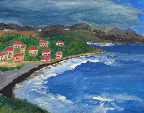Charles Pouplin – Paysage méditerranéen