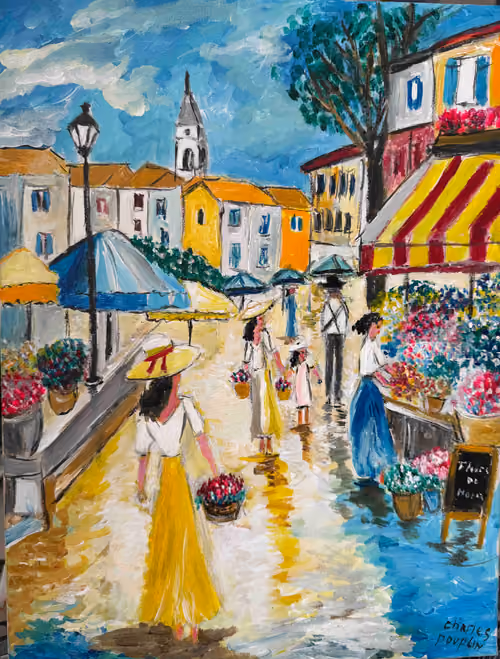 Charles Pouplin – Paysage méditerranéen