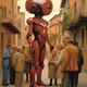 Crimson Android Visits Italian Village
