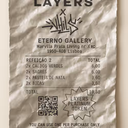 Layers x Vhils - Platinum Token - Lisbon
