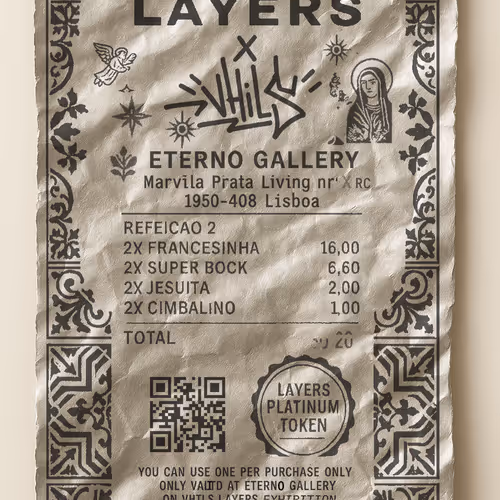Layers X Vhils Platinum Token