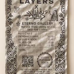 Layers x Vhils - Platinum Token - Porto