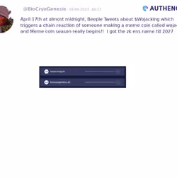 Authencity publication by   (@BioCryoGenesis)