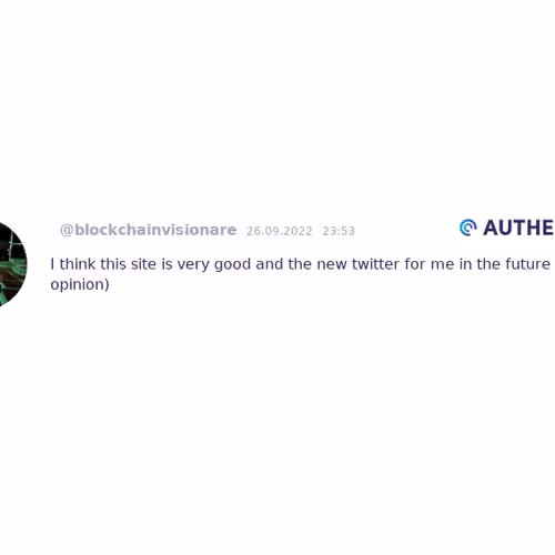 Authencity publication by   (@blockchainvisionare)