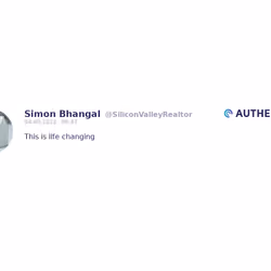 Authencity publication by Simon Bhangal (@SiliconValleyRealtor)