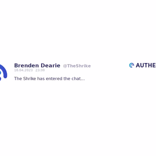 Authencity publication by Brenden Dearie (@TheShrike)