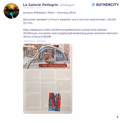 Authencity publication by La Galerie Pellegrin (@Pellegrin)