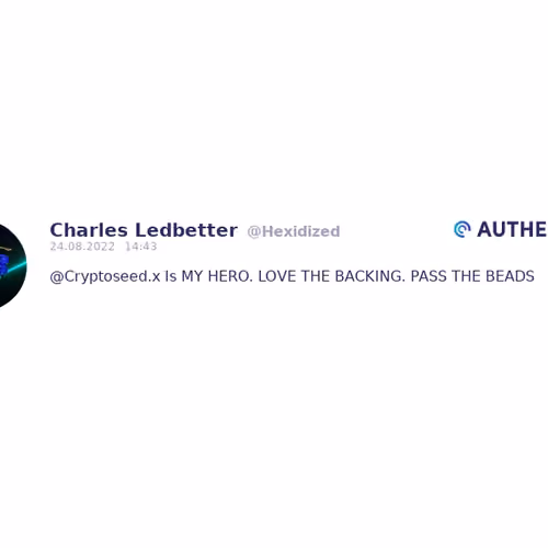 Authencity publication by Charles Hexidized (@Hexidized)